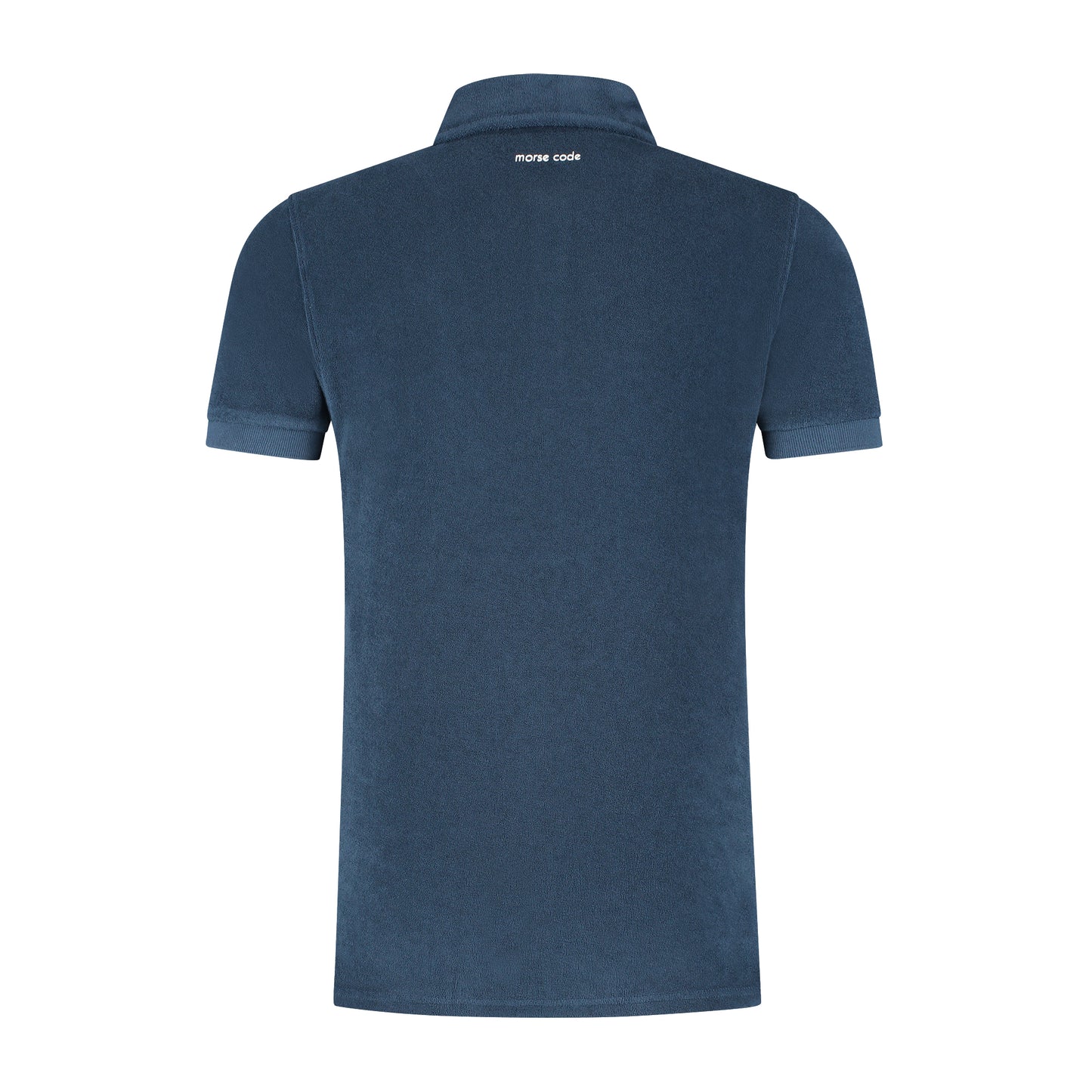 ALPHA5 - SHORT SLEEVE - POLO SHIRT - TOWEL CLOTHE - DARK BLUE - NEW FABRIC