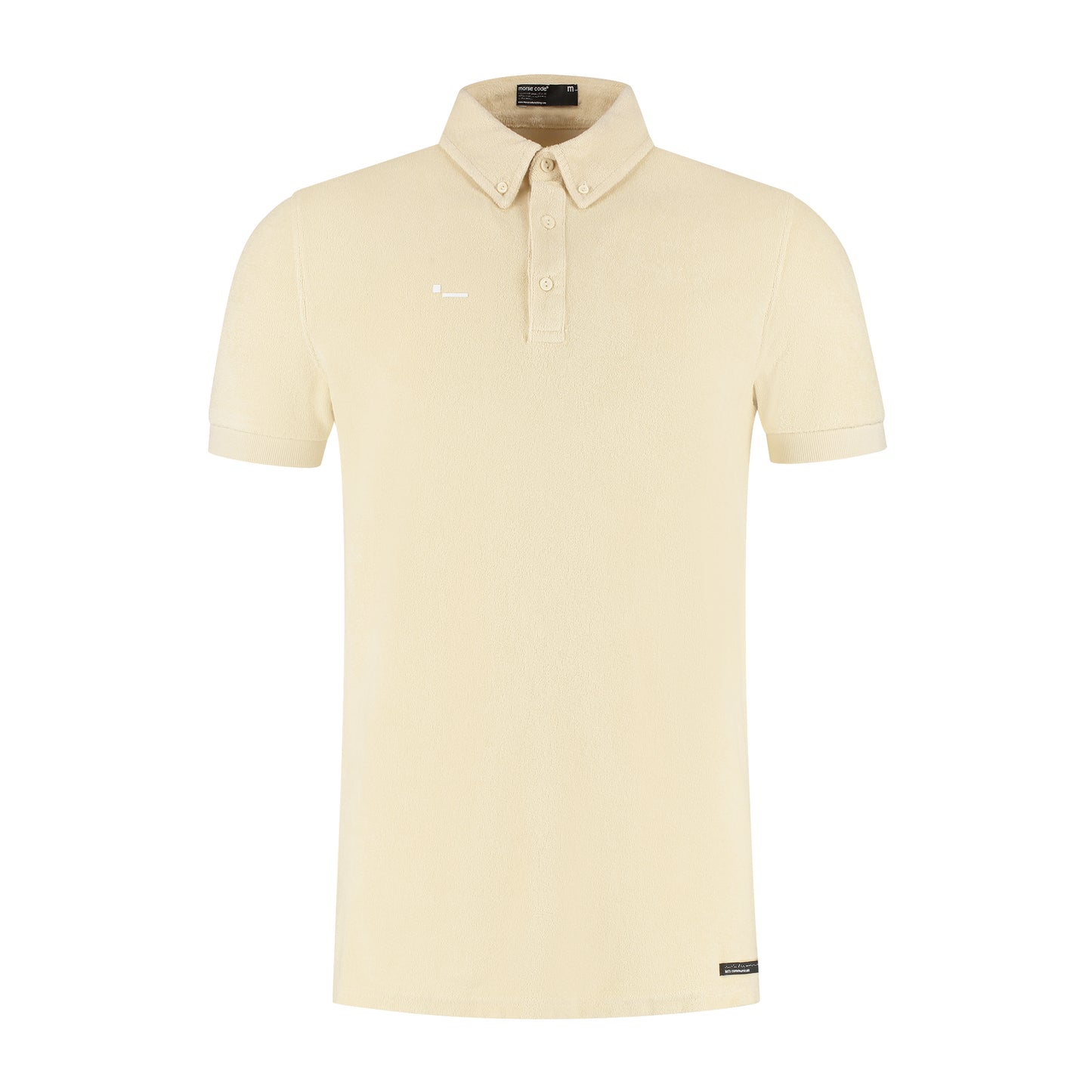 ALPHA5 - SHORT SLEEVE - POLO SHIRT - TOWEL CLOTHE - ALMOND OIL - NEW FABRIC AND COLOR