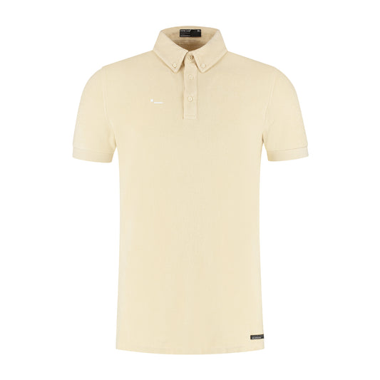 ALPHA5 - SHORT SLEEVE  - POLO SHIRT  - TOWEL CLOTHE - ALMOND OIL - NEW FABRIC AND COLOR