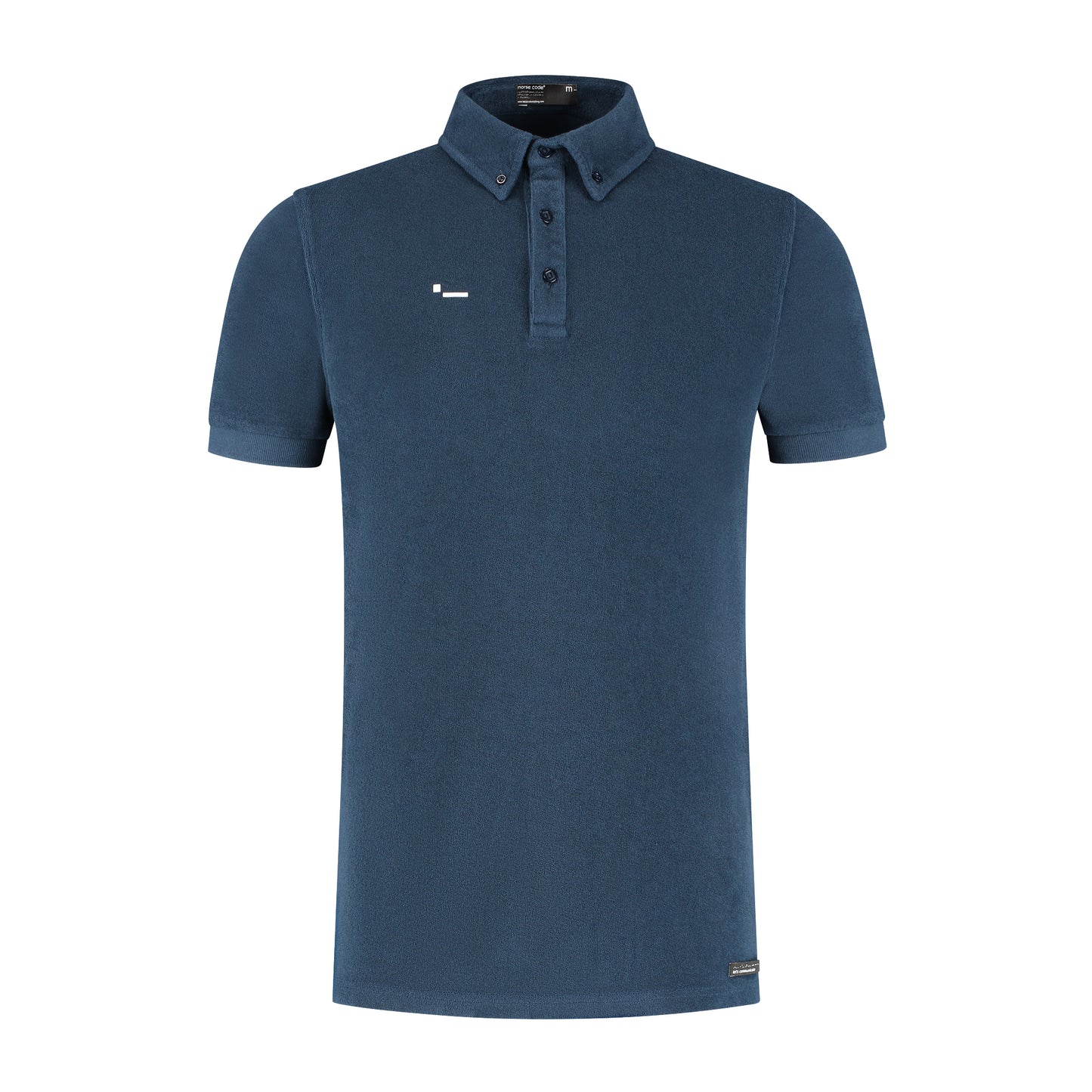 ALPHA5 - SHORT SLEEVE - POLO SHIRT - TOWEL CLOTHE - DARK BLUE - NEW FABRIC