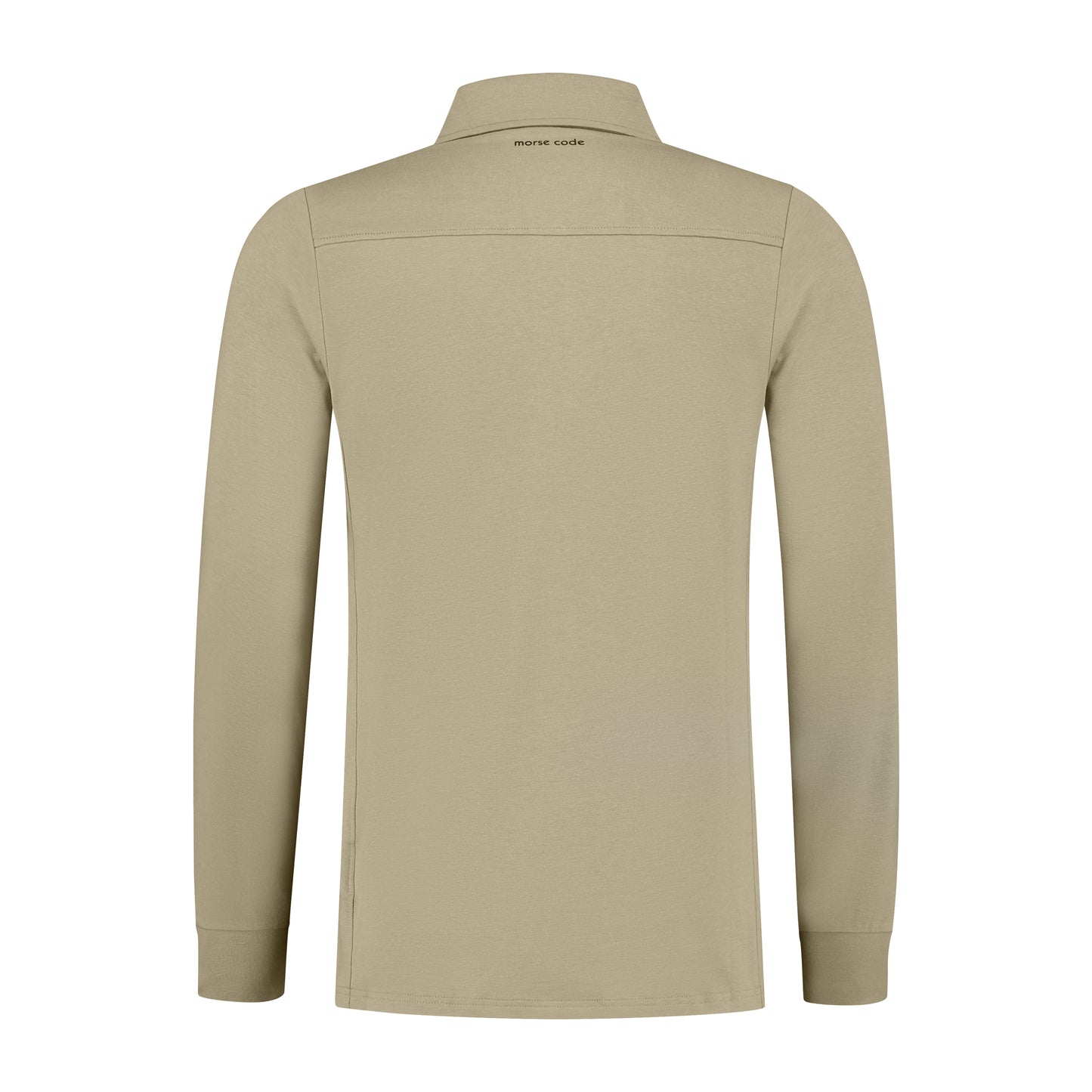 ALPHA8 - LONG SLEEVE - POLO SHIRT - LIGHT SWEAT/MODAL STRETCH - TAUPE - NEW STYLE - PROMOTIONAL OFFER