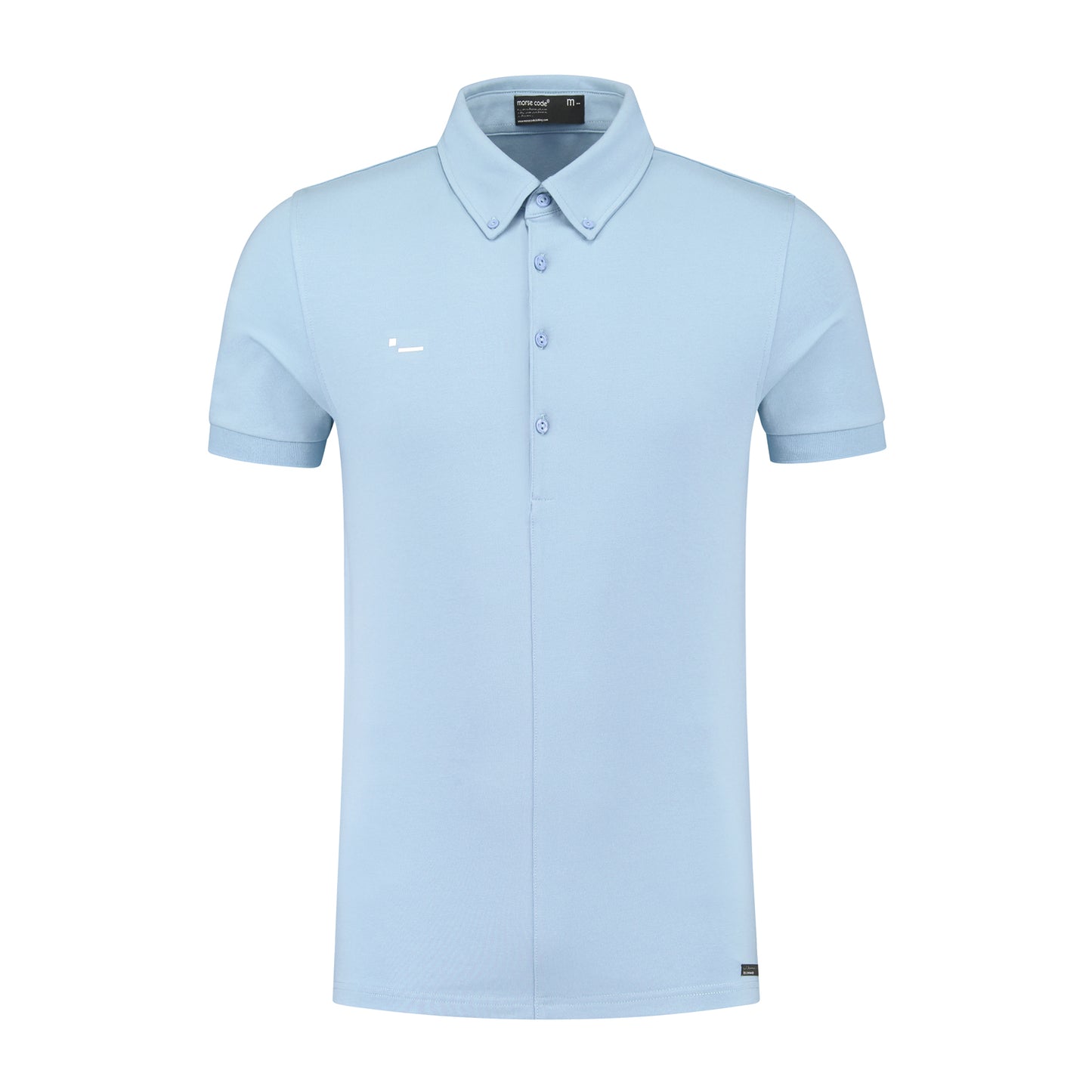 ALPHA1 - JERSEY STRETCH - NEW POWDER BLUE - WHITE OPTIC