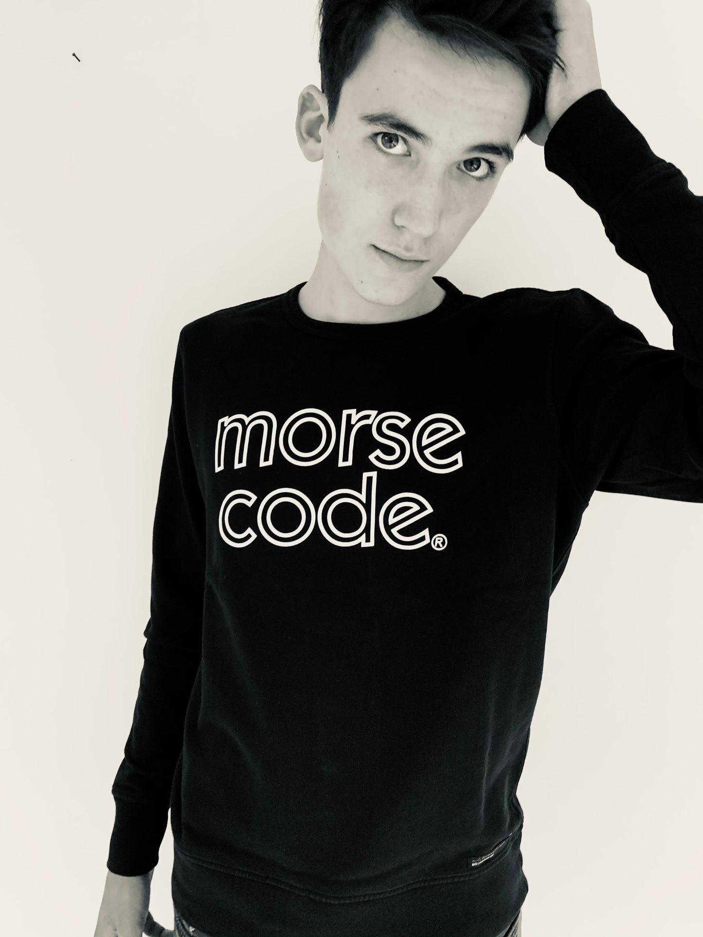 HOTEL1 - BRAND SWEAT - GREY MELANGE - last pieces