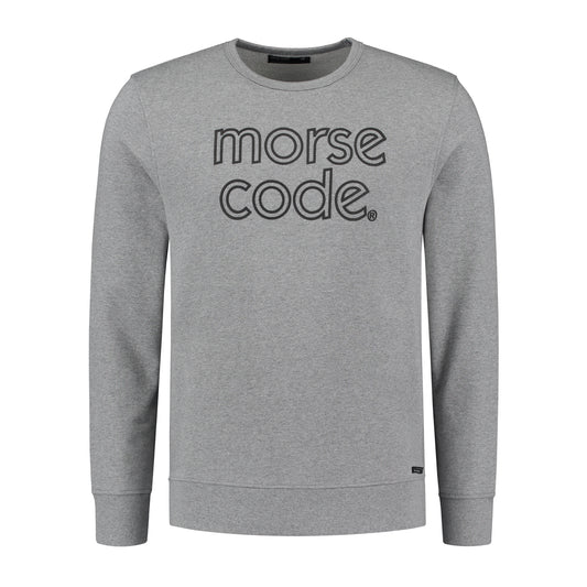 HOTEL1 - BRAND SWEAT - GREY MELANGE - last pieces