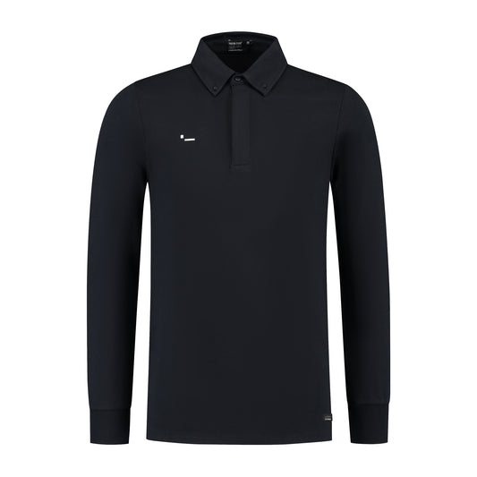 ALPHA8 - LONG SLEEVE - POLO SHIRT - LIGHT SWEAT/MODAL STRETCH - NAVY - NEW STYLE - PROMOTIONAL OFFER