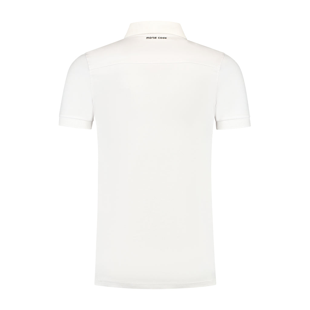 ALPHA3 - SHORT SLEEVE - POLO SHIRT - WHITE - NEW STYLE