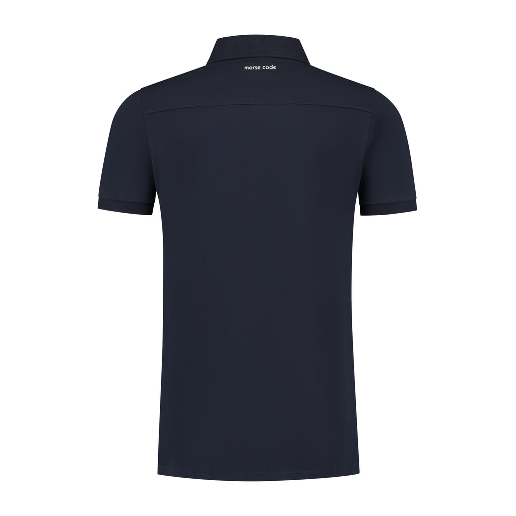 ALPHA3 - SHORT SLEEVE - POLO SHIRT - DARK BLUE - NEW STYLE