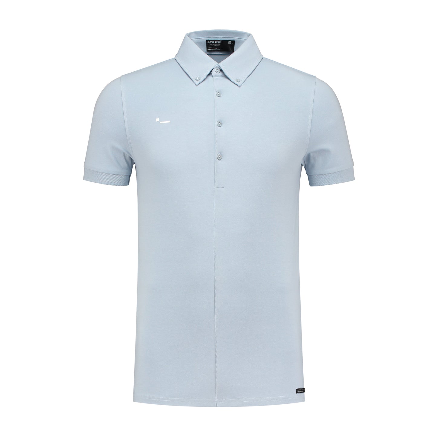 ALPHA1 - JERSEY STRETCH - POWDER BLUE - grey optic - last pieces