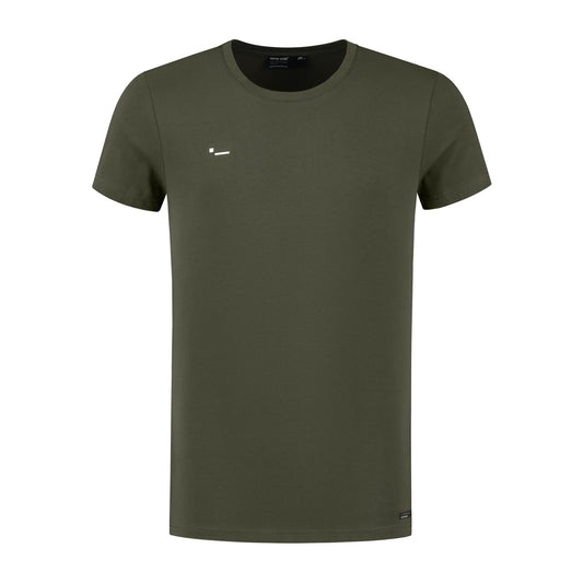 ECHO1 - ROUND NECK TEE - MILITARY OLIVE