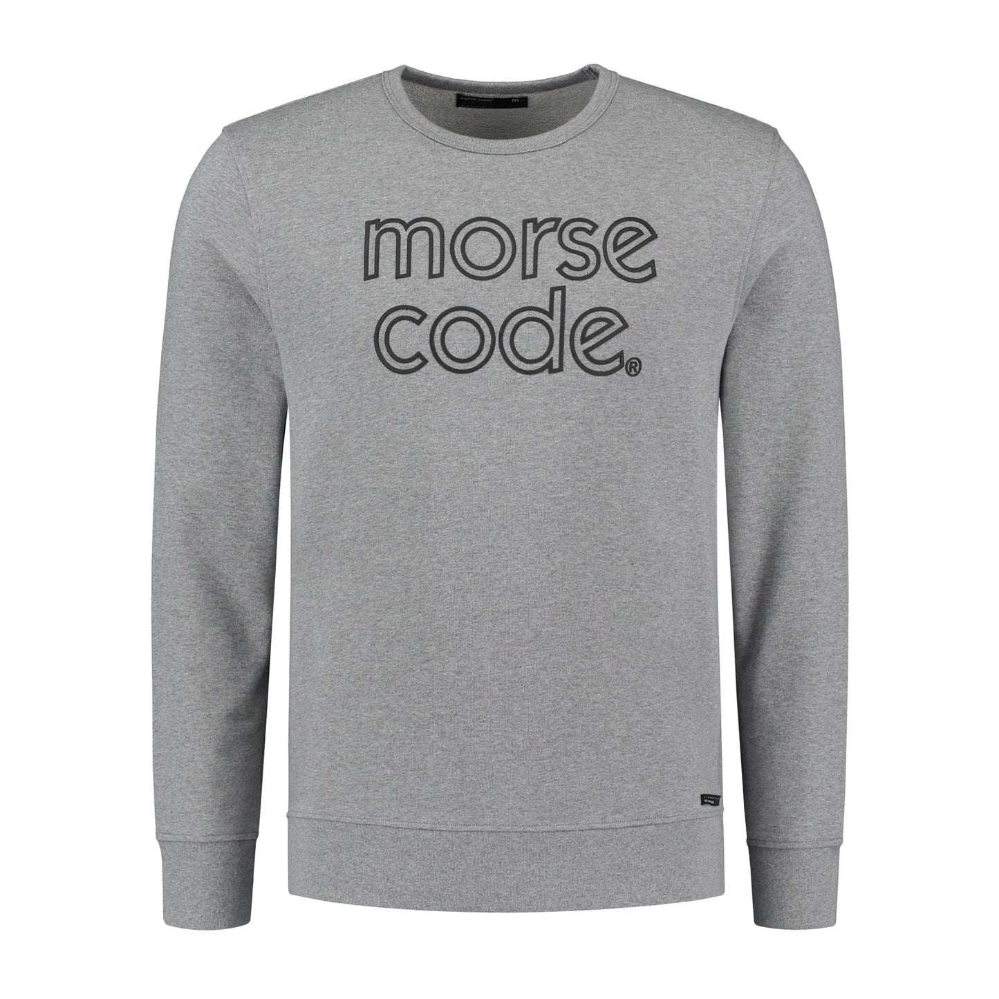 HOTEL1 - BRAND SWEAT - GREY MELANGE-promotional offer