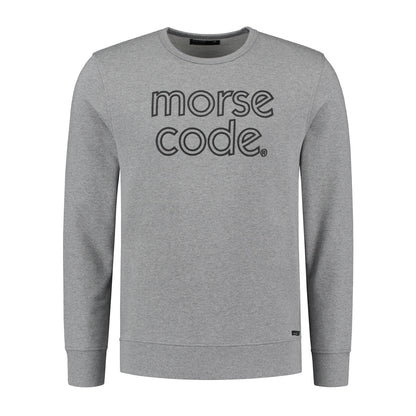 HOTEL1 - BRAND SWEAT - GREY MELANGE-promotional offer